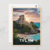 Tulum Mayan Ruins Briefkaart (Voorkant / Achterkant)