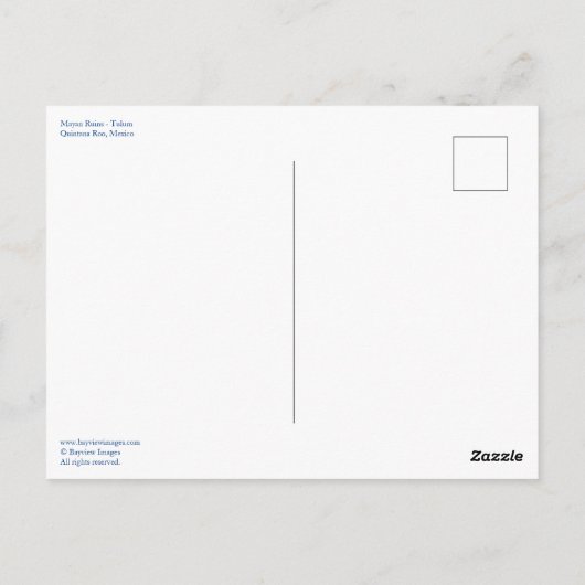 Tulum - Mayan Ruins Briefkaart (Achterkant)