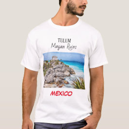 Tulum Mayan Ruins Mexico T-Shirt White