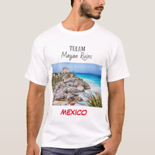 Tulum Mayan Ruins Mexico T-Shirt White