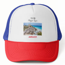 Tulum Mayan Ruins Mexico Trucker Hat