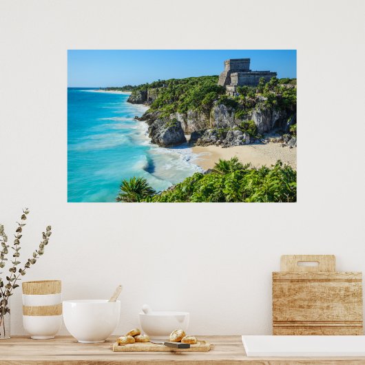 Tulum Mayan Ruins Poster (Keuken)