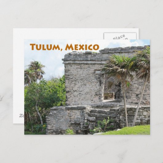 Tulum Mayan Ruins Quintana Roo Mexico Briefkaart (Voorkant / Achterkant)