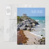 Tulum Mayan Ruins Scene Mexico Travel Souvenir Briefkaart (Voorkant / Achterkant)