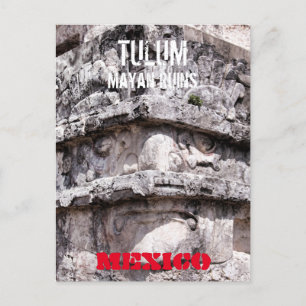 Tulum Mayan Temple Mexico Briefkaart