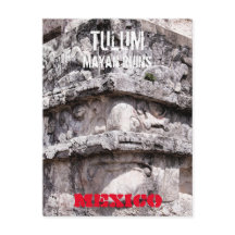 Tulum Mayan Temple Mexico Briefkaart