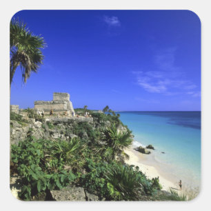 Tulum, Mexico 2 Vierkante Sticker