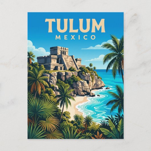 Tulum Mexico Briefkaart (Voorkant)