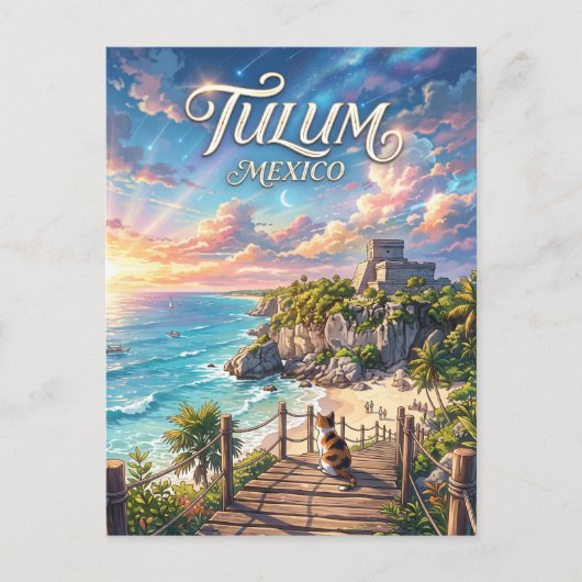 Tulum Mexico Briefkaart (Voorkant)
