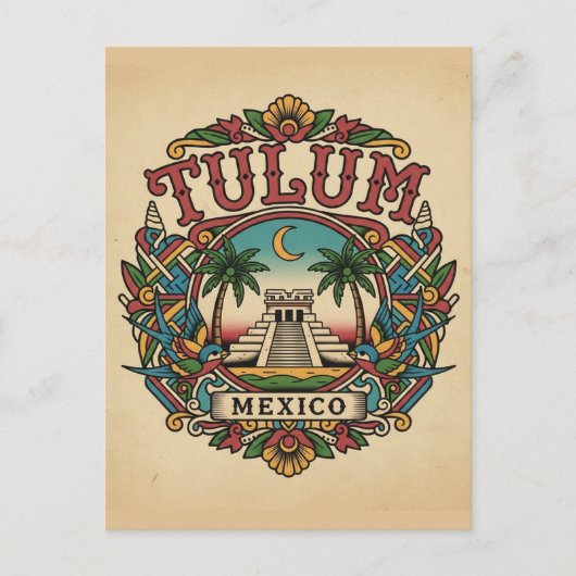 Tulum Mexico Briefkaart (Voorkant)