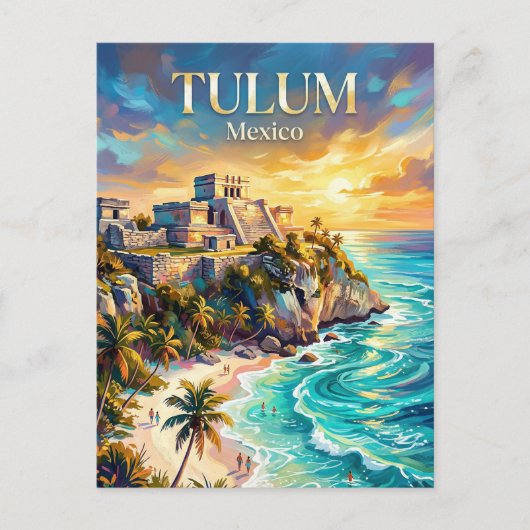 Tulum Mexico Briefkaart (Voorkant)