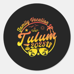 Tulum Mexico Familievakantie 2025 Zomer Cruise Ma Ronde Sticker