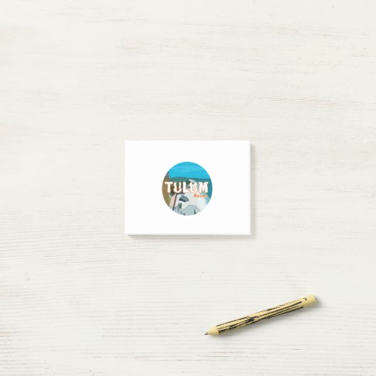 Tulum Mexico Geweldig Cadeau-idee Post-it® Notes (Op bureau)