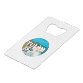 Tulum Mexico Great Gift Idea Creditkaart Flessenopener (Voorkant Gekanteld)