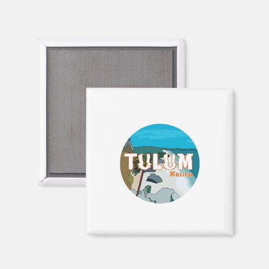 Tulum Mexico Great Gift Idea Magneet (Voorkant / Achterkant)