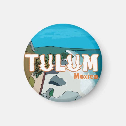 Tulum Mexico Great Gift Idea Magneet (Voorkant)