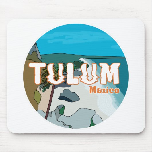 Tulum Mexico Great Gift Idea Muismat (Voorkant)