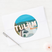 Tulum Mexico Great Gift Idea Ronde Sticker (Envelop)