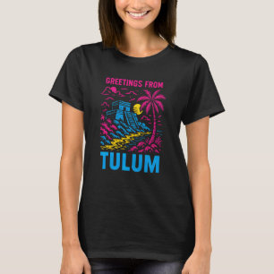 Tulum Mexico Groeten uit Tulum Vintage Dames B T-shirt