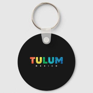 Tulum Mexico Kleurrijk Mayan Stam Souvenir Jongens Sleutelhanger