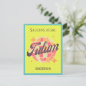 Tulum Mexico kleurrijke strand vakantie Briefkaart (Staand voorkant)