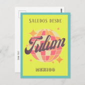 Tulum Mexico kleurrijke strand vakantie Briefkaart (Voorkant / Achterkant)