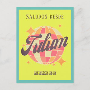 Tulum Mexico kleurrijke strand vakantie Briefkaart