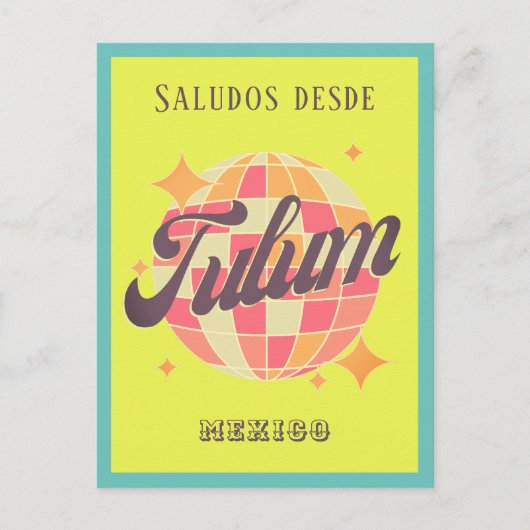 Tulum Mexico kleurrijke strand vakantie Briefkaart (Voorkant)