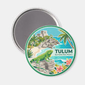 Tulum Mexico Magneet (Voorkant / Achterkant)
