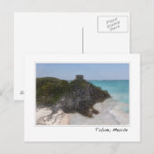 Tulum Mexico Maya Ruïne Oceaan Briefkaart (Voorkant / Achterkant)
