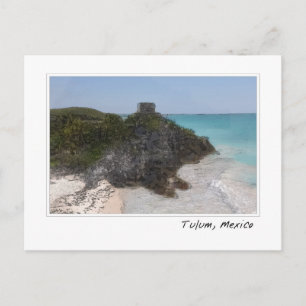 Tulum Mexico Maya Ruïne Oceaan Briefkaart