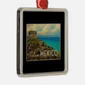 Tulum Mexico Metalen Ornament (Rechts)