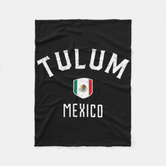 Tulum Mexico - Mexicaanse Vlag Tulum T-shirt Fleece Deken