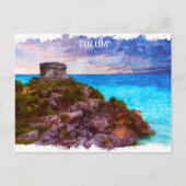 Tulum Mexico Panorama Uitzicht Briefkaart (Voorkant)