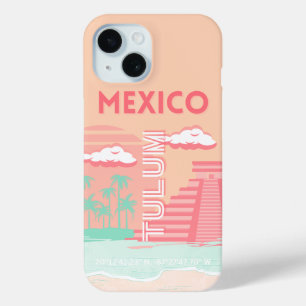 Tulum, Mexico, Reiskunst iPhone 15 Case