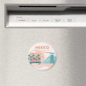 Tulum, Mexico, Reiskunst, Retro Magneet (Insitu (Vaatwasser))