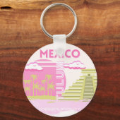 Tulum, Mexico, Reiskunst, Roze Sleutelhanger (Achterkant)
