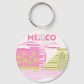 Tulum, Mexico, Reiskunst, Roze Sleutelhanger (Achterkant)