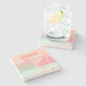 Tulum, Mexico, Reiskunst Stenen Onderzetter (Zijkant)