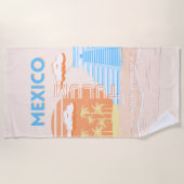 Tulum, Mexico, Reiskunst, Zomerstrand Strandlaken (Voorkant)