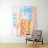 Tulum, Mexico, Reiskunst, Zomerstrand Wandkleed (In situ)