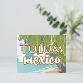 Tulum, mexico-reisposter briefkaart (Staand voorkant)