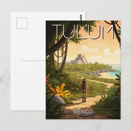  Tulum Mexico Reizen Briefkaart (Voorkant / Achterkant)