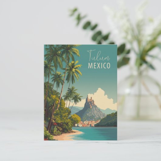  Tulum Mexico Reizen Briefkaart (Staand voorkant)