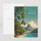Tulum Mexico Reizen Briefkaart (Voorkant / Achterkant)