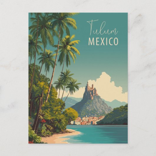 Tulum Mexico Reizen Briefkaart (Voorkant)