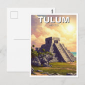 Tulum Mexico Reizen Briefkaart (Voorkant / Achterkant)