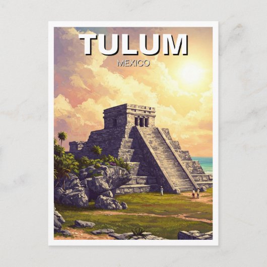Tulum Mexico Reizen Briefkaart (Voorkant)