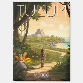  Tulum Mexico Reizen Magneet (Voorkant)