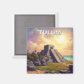 Tulum Mexico Reizen Magneet (Voorkant / Achterkant)